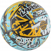Мяч баскетбольный Larsen RB7 Graffiti Street Blue/Yellow 