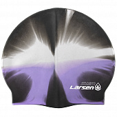Шапочка плавательная Larsen MC31, силикон, черный 