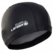 Шапочка плавательная Larsen Ultra черная 