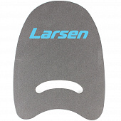 Доска для плавания AquaFitness Larsen YP-07 (цельный материал) графит/бирюз. 
