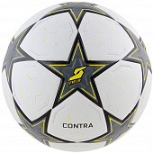 Мяч футбольный Start Up Contra white/black, р5, пу 