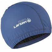 Шапочка плавательная Larsen Swim PU103 синяя 