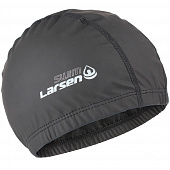 Шапочка плавательная Larsen Swim PU102 черная 
